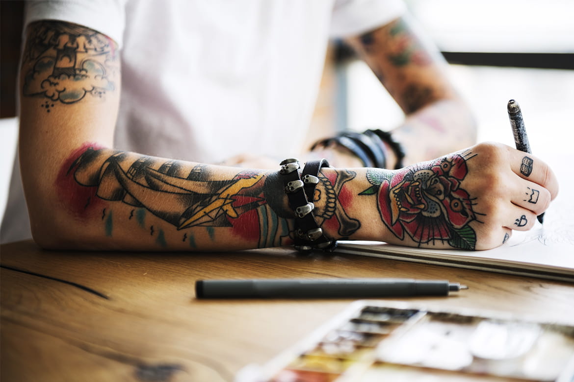 Legendary Sword & Skull Tattoo Art Reimagined by LA Tattoo Artist — 1MM  Tattoo Studio