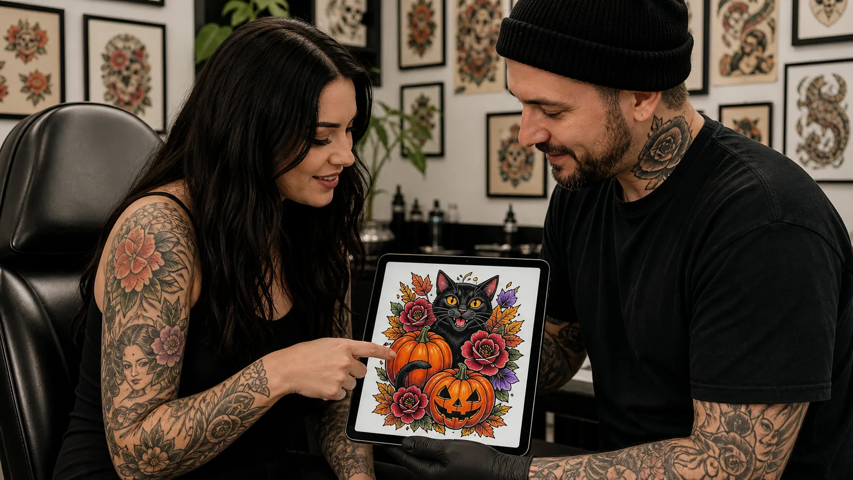 Planning a Halloween Neo Traditional Tattoo with Staying Power